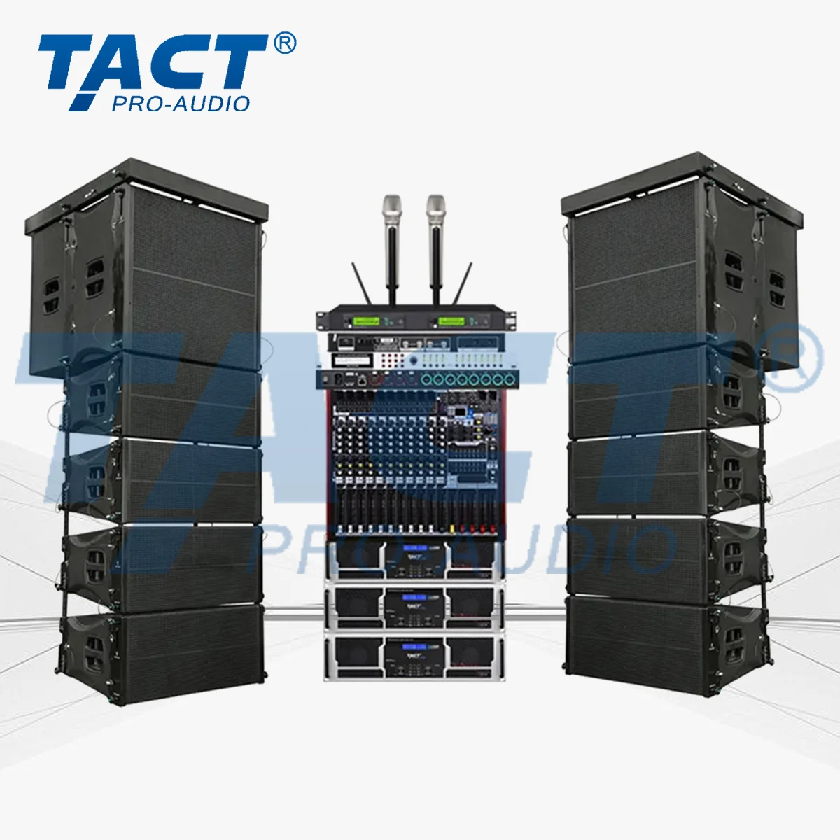 Professional custom Long Throw Sound Events Club Bars Professional Audio Video and Lighting Equipment TQ210 Line Array System