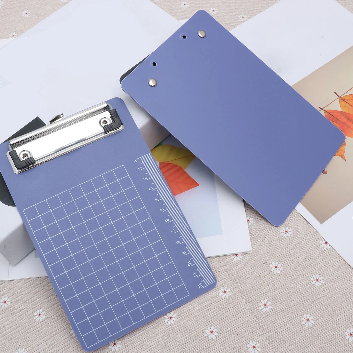 

3 Pcs Writing Pad Holder Clipboard Office Blue Boards with Storage Paper Profile Hanging