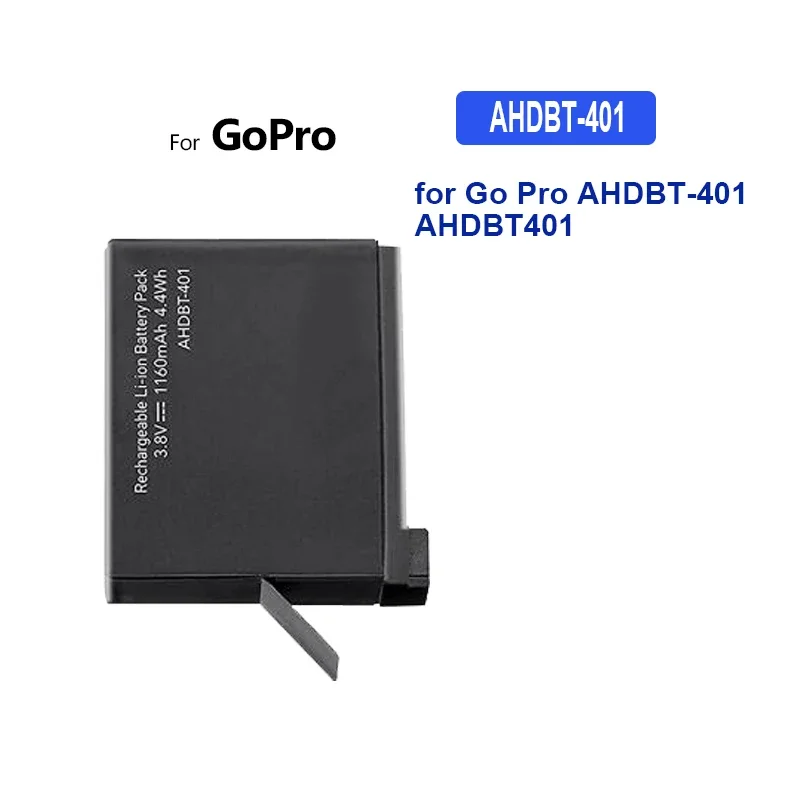 Battery AHDBT-401 AHDBT-501 AHDBT-10 CHDHA-301 800mAh-1780mAh For gopro 4 HD Hero 4 hero+LCD HWBL 1 Plus 5 6 7 9 10 11 12