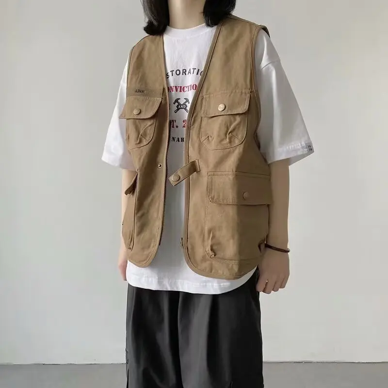 

Womens Summer Vest Down Vest Jacket Coat Autumn Blazer Winter Button Pockets Outwear Suit Cardigan Female Sleeveless Jackets