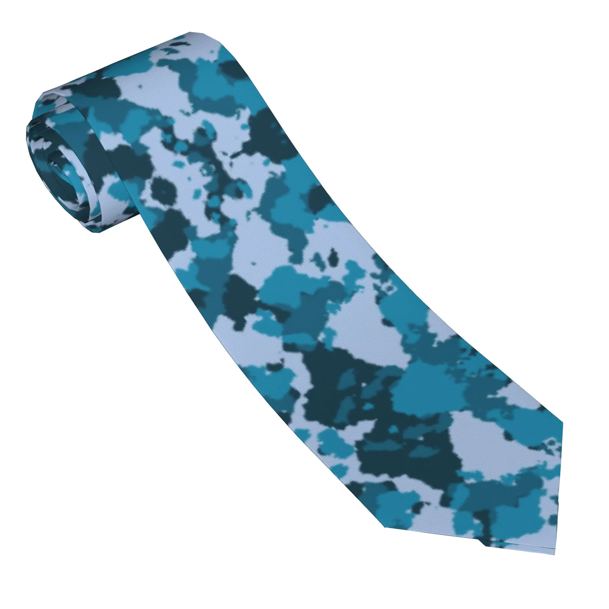 Camouflage Men Neckties Slim Polyester 8 cm Narrow Camo Military Neck Tie for Men Daily Wear Cravat Wedding Accessories  Party