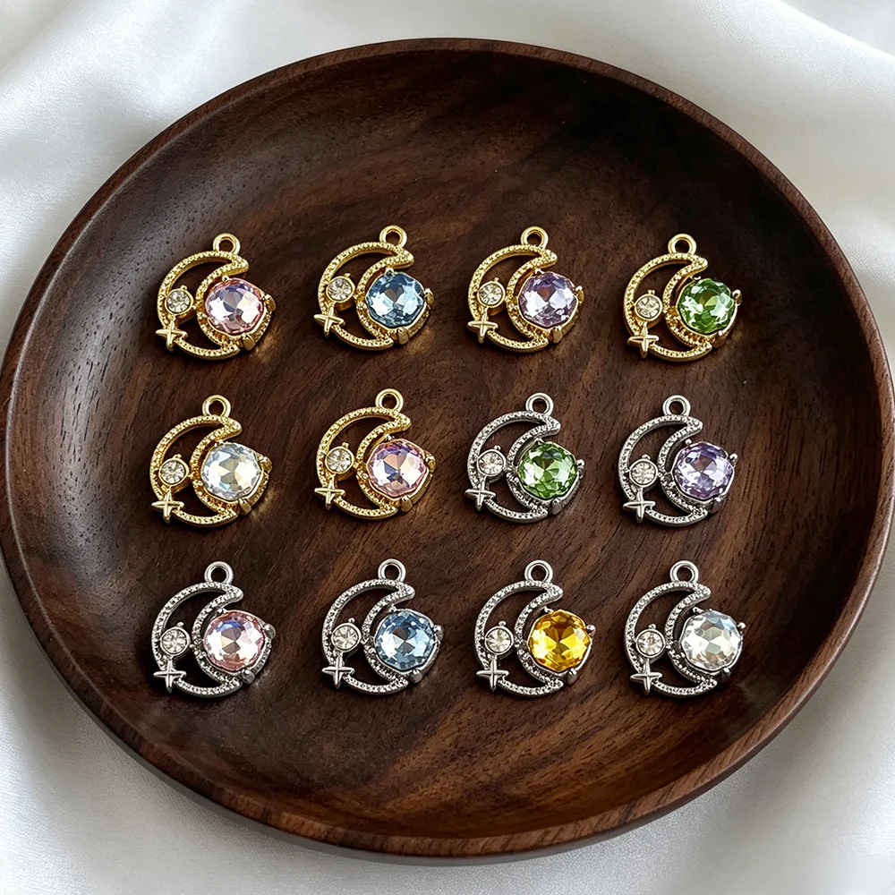 

Cordial Design 50Pcs 17×19MM Moon Shape/DIY Necklace Earrings/Jewelry Accessories/Zinc Alloy Pendants/Craft Supplies #196513