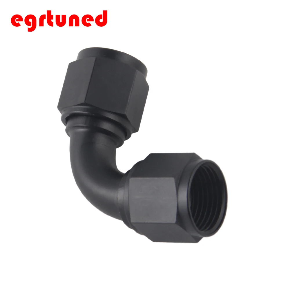 

Aluminum AN6 8 10 90 degree elbow female flare union hose fitting Adapter Connector