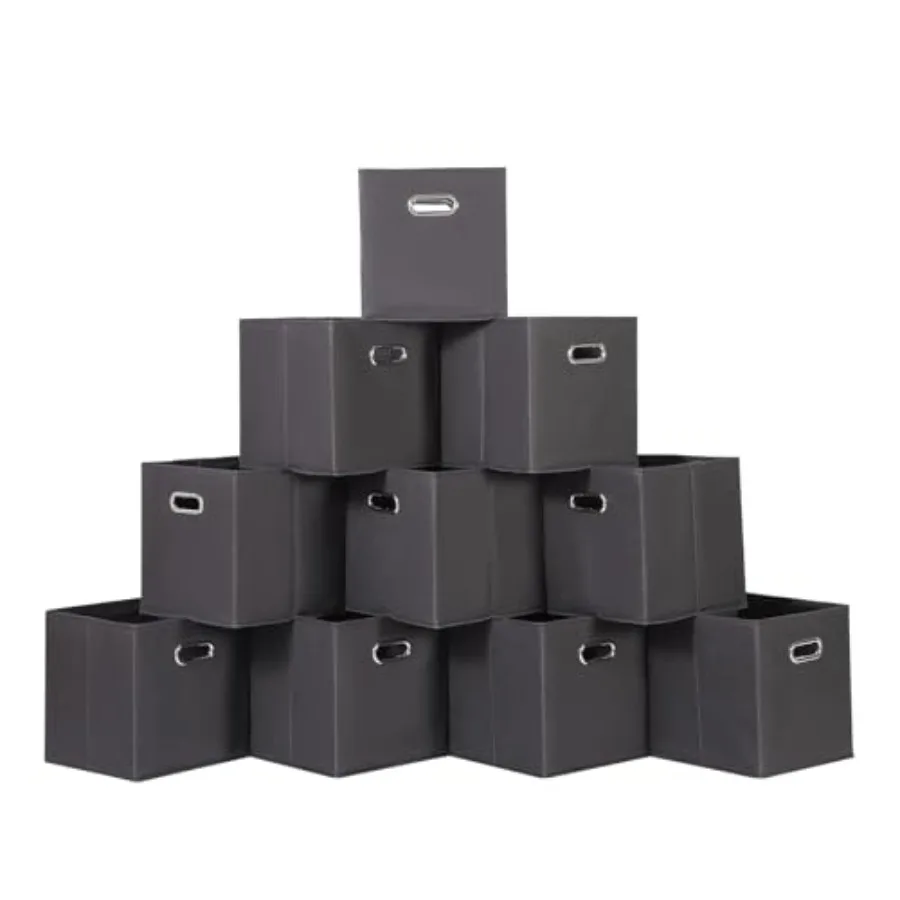 

Тканевые корзины для хранения SEVENDOME: складные органайзеры-кубы с двумя ручками для дома и спальни