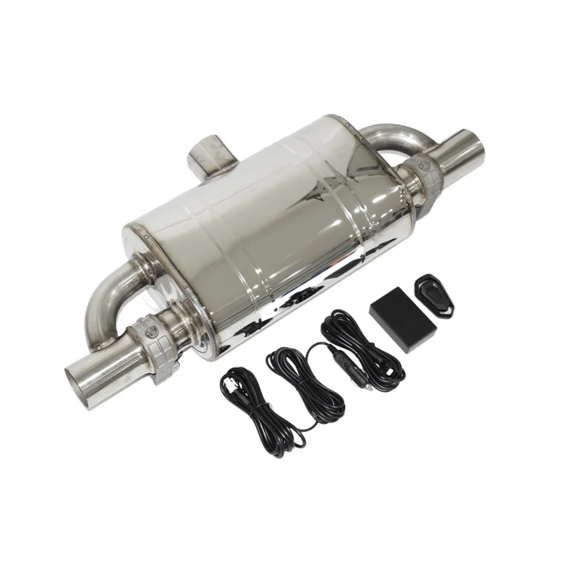 Universal Stainless Steel Electronic Valve Exhaust Controller Set Remote Control Muffler Pump Silencer Exhaust Set