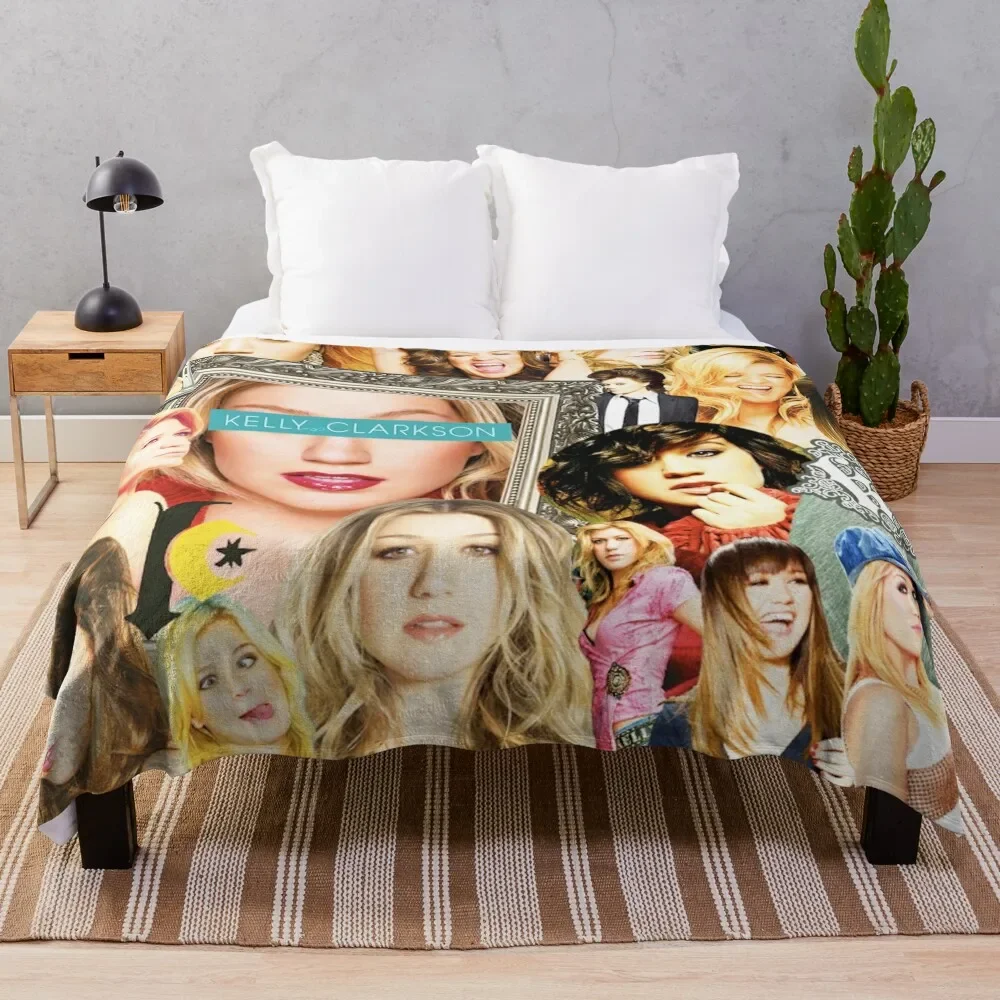 

kelly clarkson collage Throw Blanket christmas decoration cosplay anime Blankets