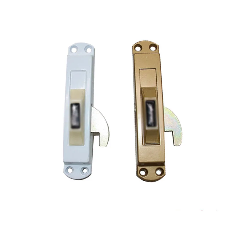 

1 шт. пластиковый стальной замок для раздвижных дверей, белый алюминиево-пластиковый замок для двойных дверей, фурнитура для раздвижных дверей из алюминиевого сплава