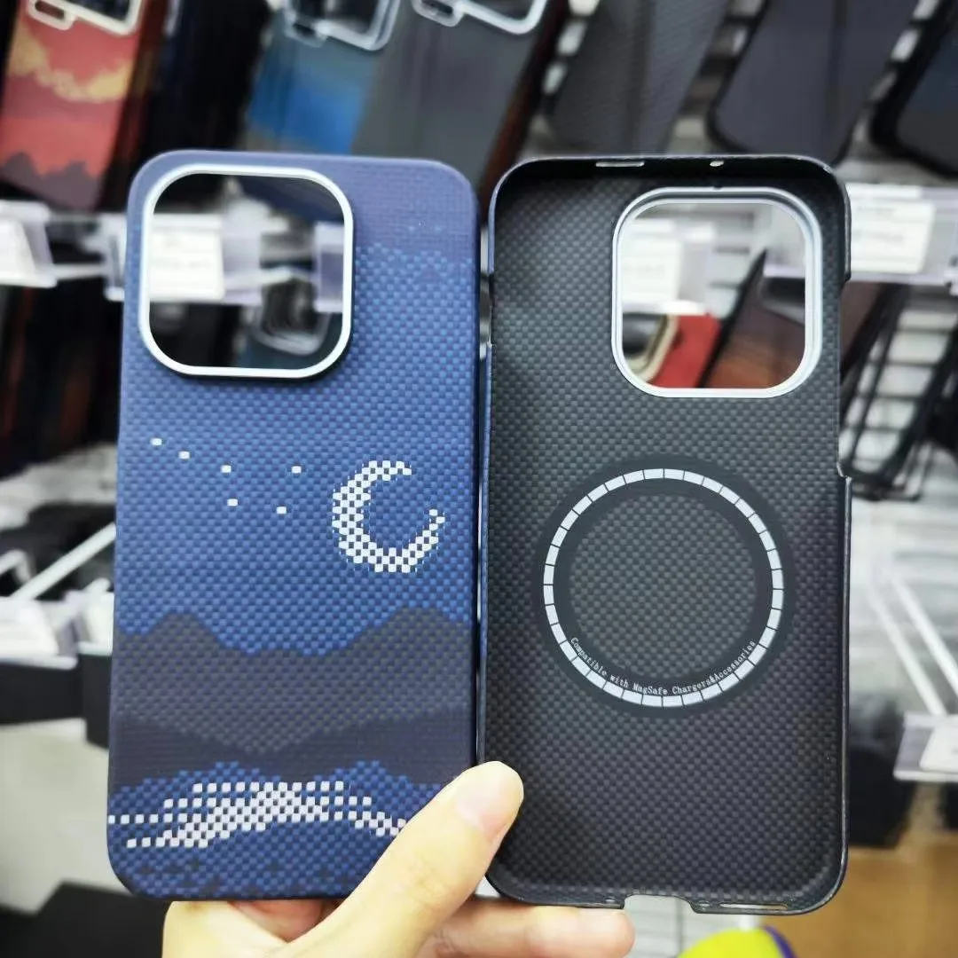 

Luxury Phone case For OnePlus 15 Kevlar aramid fiber hard shell carbon fiber ultra-thin lightweight magnetic business protective