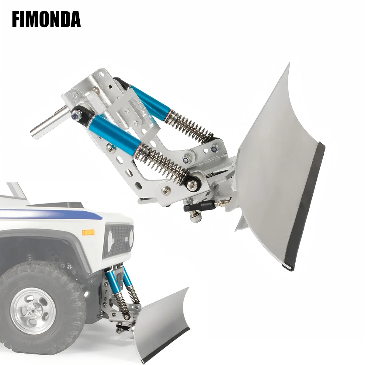 

1/10 RC Crawler Snowplow Adjustable Aluminum Plow Blade for Axial SCX10 III 90046 TRX4 Defender Redcat GEN8 Plow Truck Upgrade