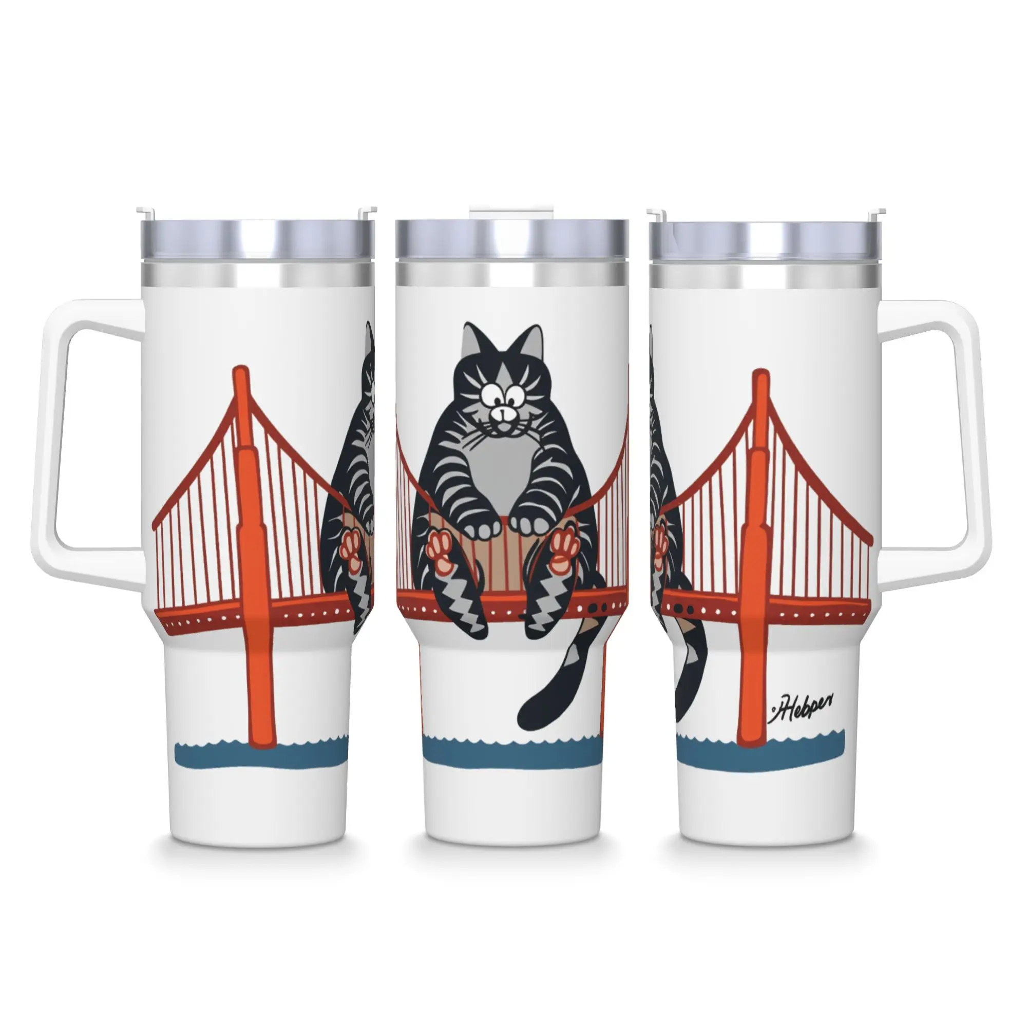 Project Hail Mary 2026 Tumbler Ryan Gosling B Kliban Cat San Francisco Cold and Hot Water Bottle Stainless Steel Thermal Mug