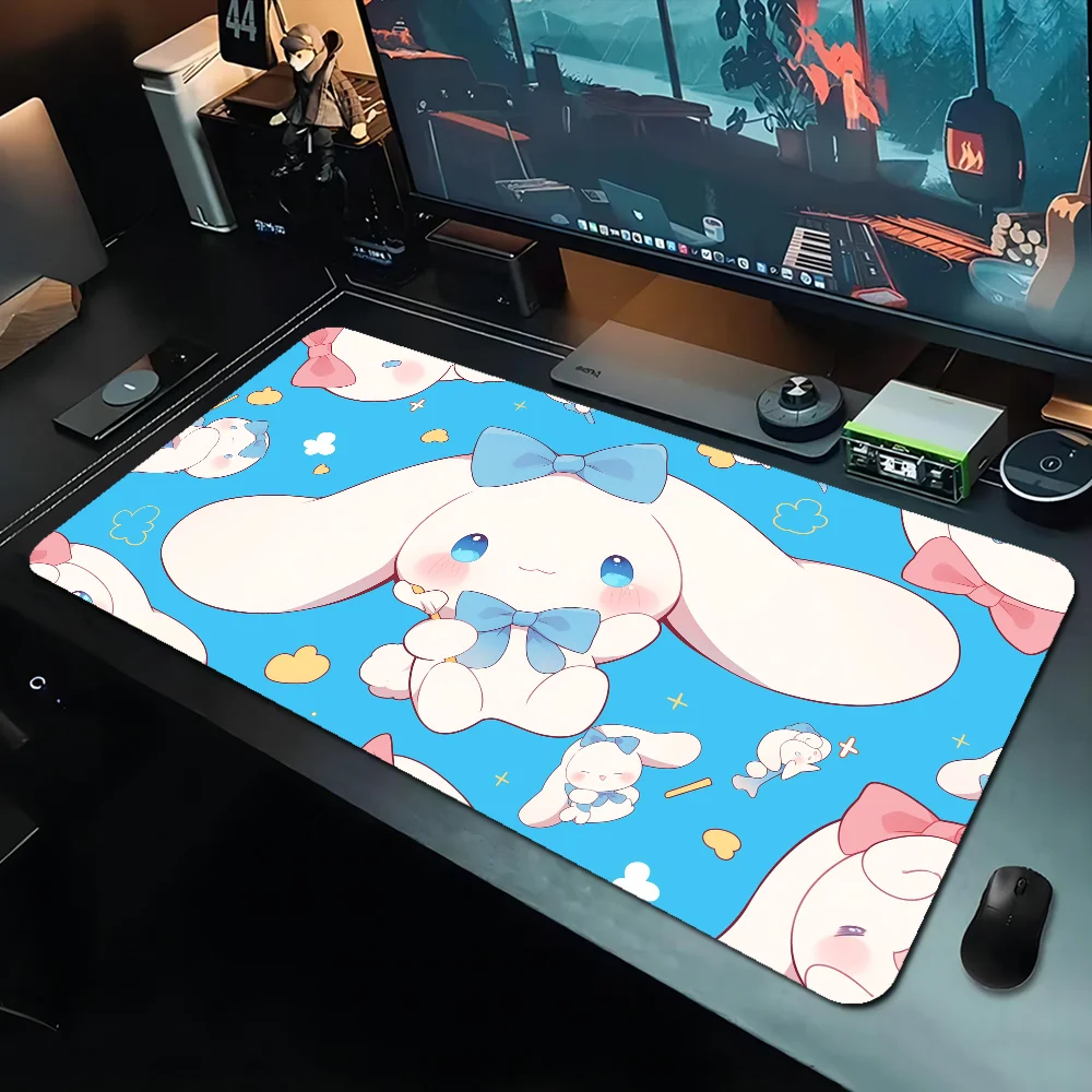 Sanrio kawaii Cinnamoroll cute Mousepad Beautiful large gaming mousepad gamer mouse pad Size for Game Keyboard Pad for Gamer