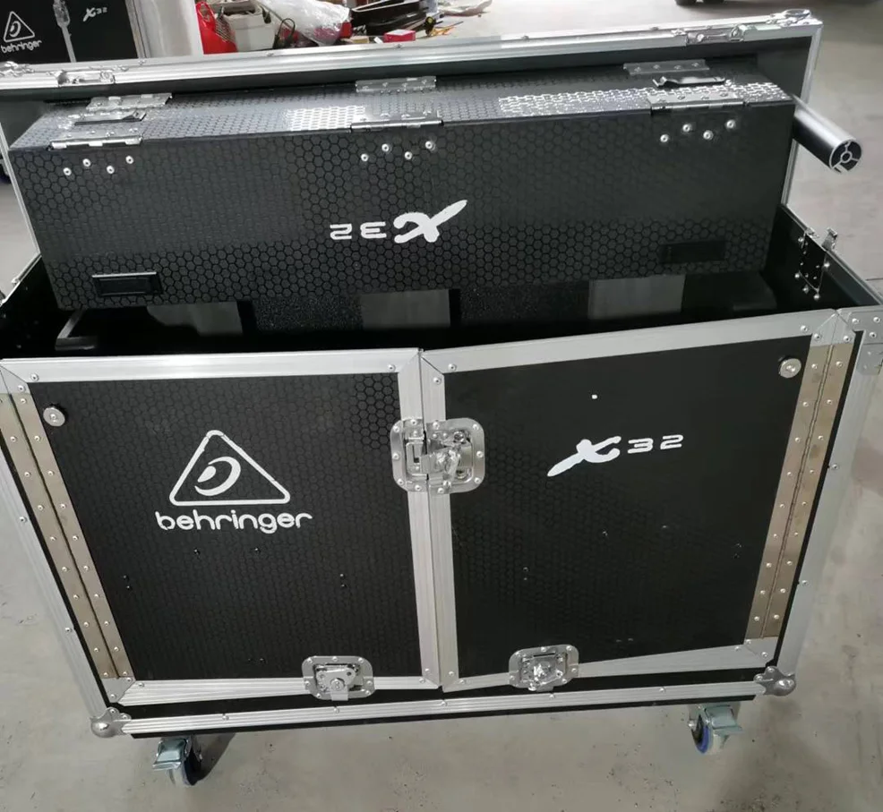 ForX32 Mixer Case Flip-Ready Easy Retracting Hydraulic Lift Road Mixer Console Flight Case For X32