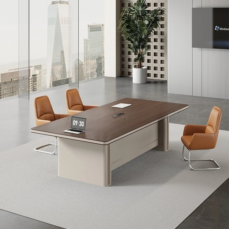 طاولة مؤتمرات حديثة وبسيطة، طاولة مؤتمرات للتفاوض التجاري، أثاث ميسا اجتماعات مستطيل للمكتب #2