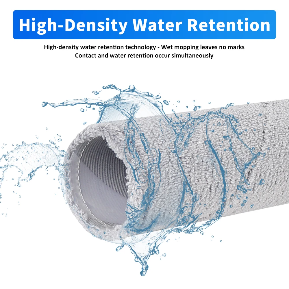 جزء ممسحة المسار الطويل للغاية لـ Narwal J6 اللاسلكي المحمول باليد، فرشاة تنظيف الأرضيات الرطبة والجافة، فرشاة تنظيف الأرضيات