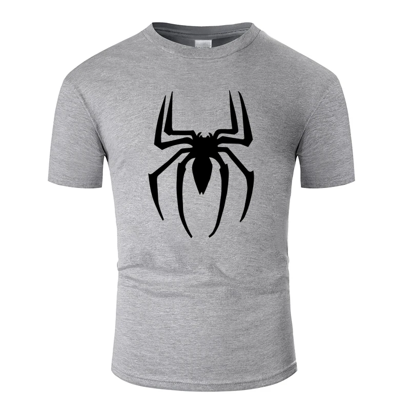 Marvel Cool Spiderman Line Art O Neck Cotton T Shirt Men And Woman Unisex Summer Short Sleeve Designed Casual Tee 13 Color