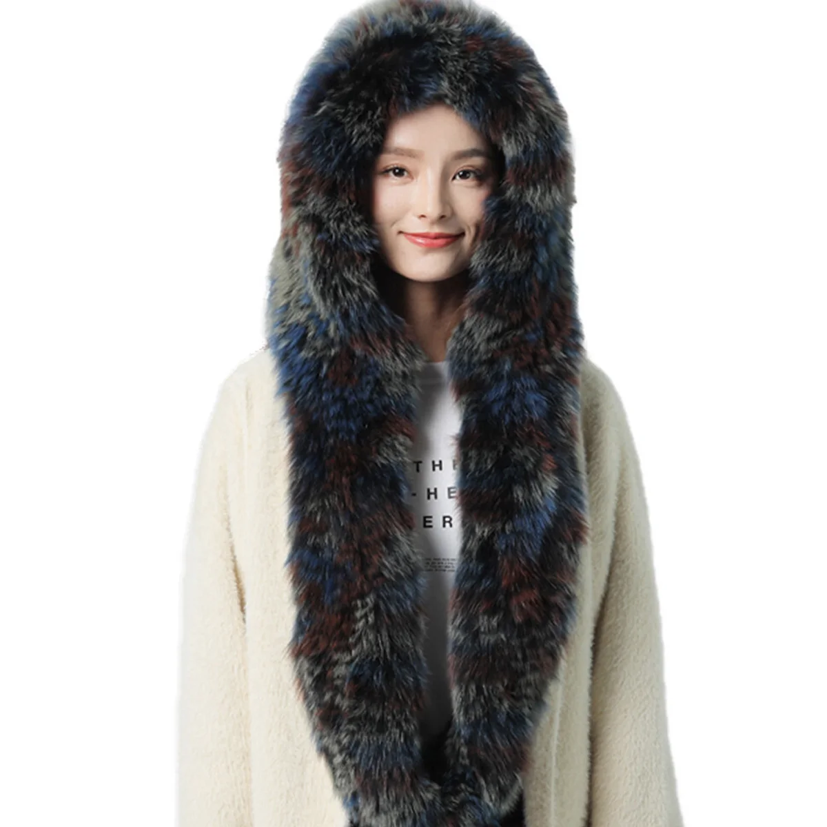 

Новый шарф из натурального кроличьего меха, утолщенный мягкий пушистый шарф для шеи, зимние аксессуары, шарф из натурального кроличьего меха для женщин, Лидер продаж