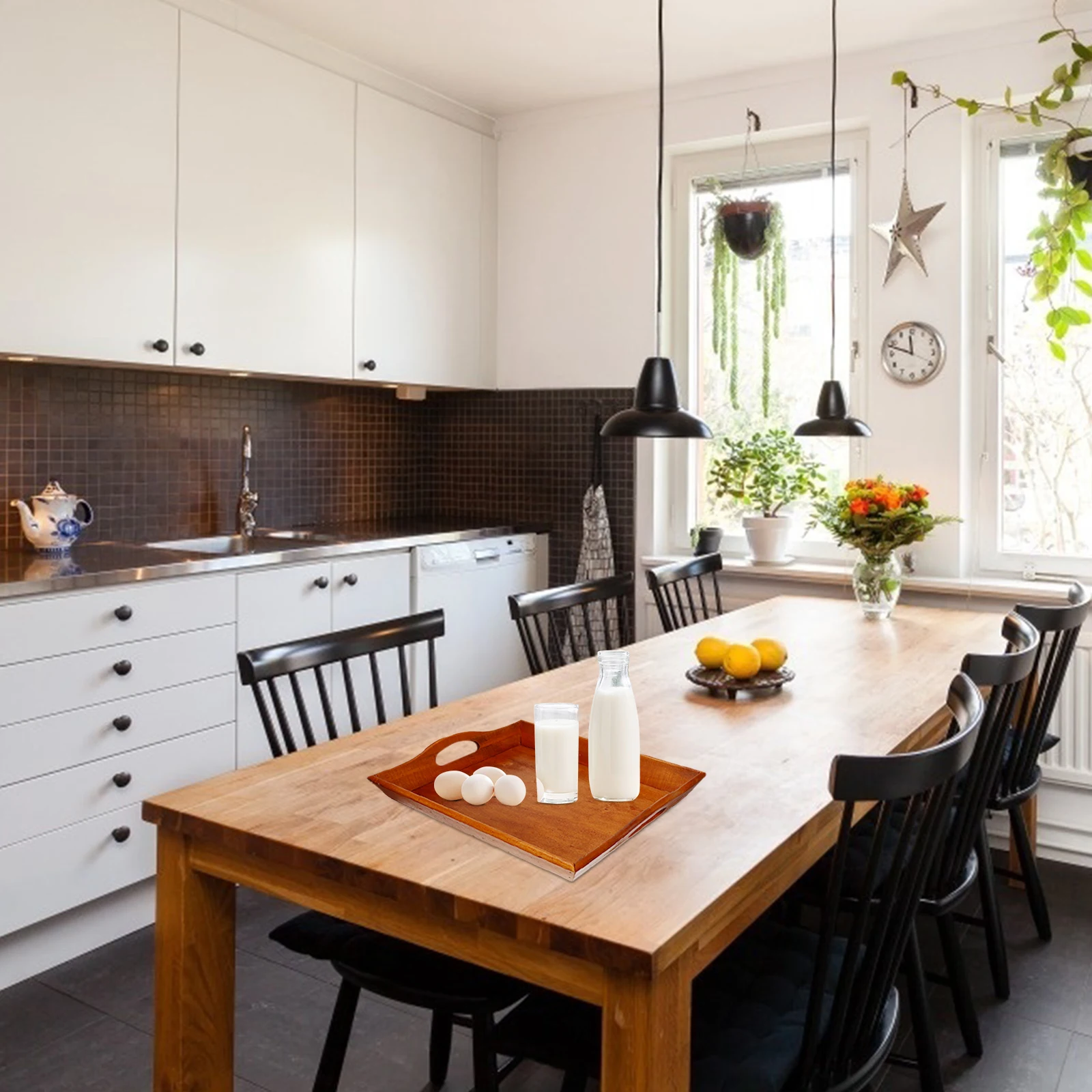 

Прямоугольная сервировка из цельного дерева для дома, тарелки для чая, еды, тарелки для фруктов, деревянные прямоугольные тарелки премиум-класса для хранения