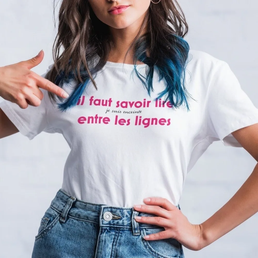 PREGNANT T-shirt Pregnant Woman Future Mother Pregnancy Announcement Gift Future Mother Tops New Casual Simple Women Clothes