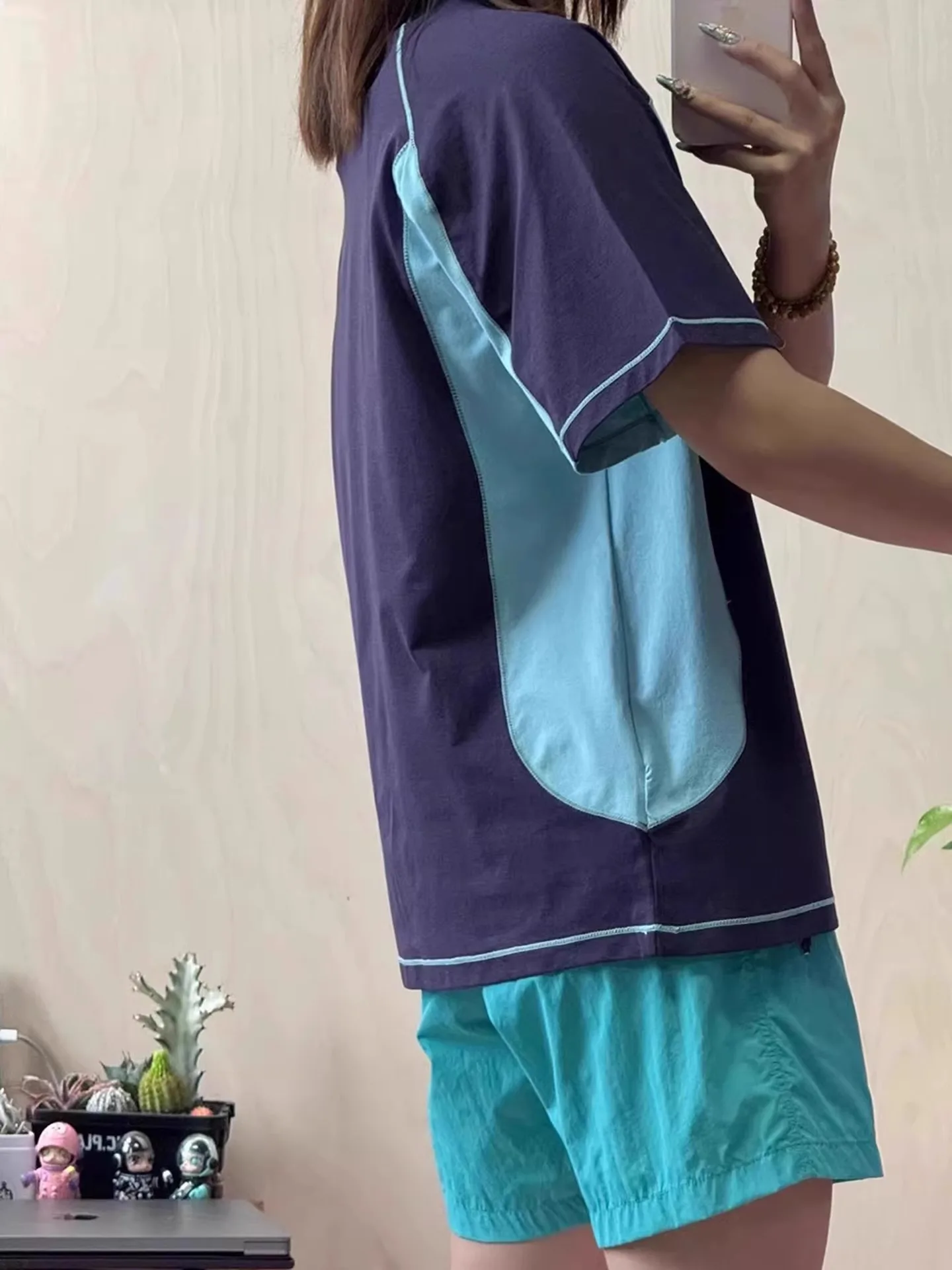 

Ледяной шелк ort Sve, летняя одежда для женщин, спортивный костюм для бадминтона, велоспорта, брюки, комплект из двух предметов, крутой цвет, Blo