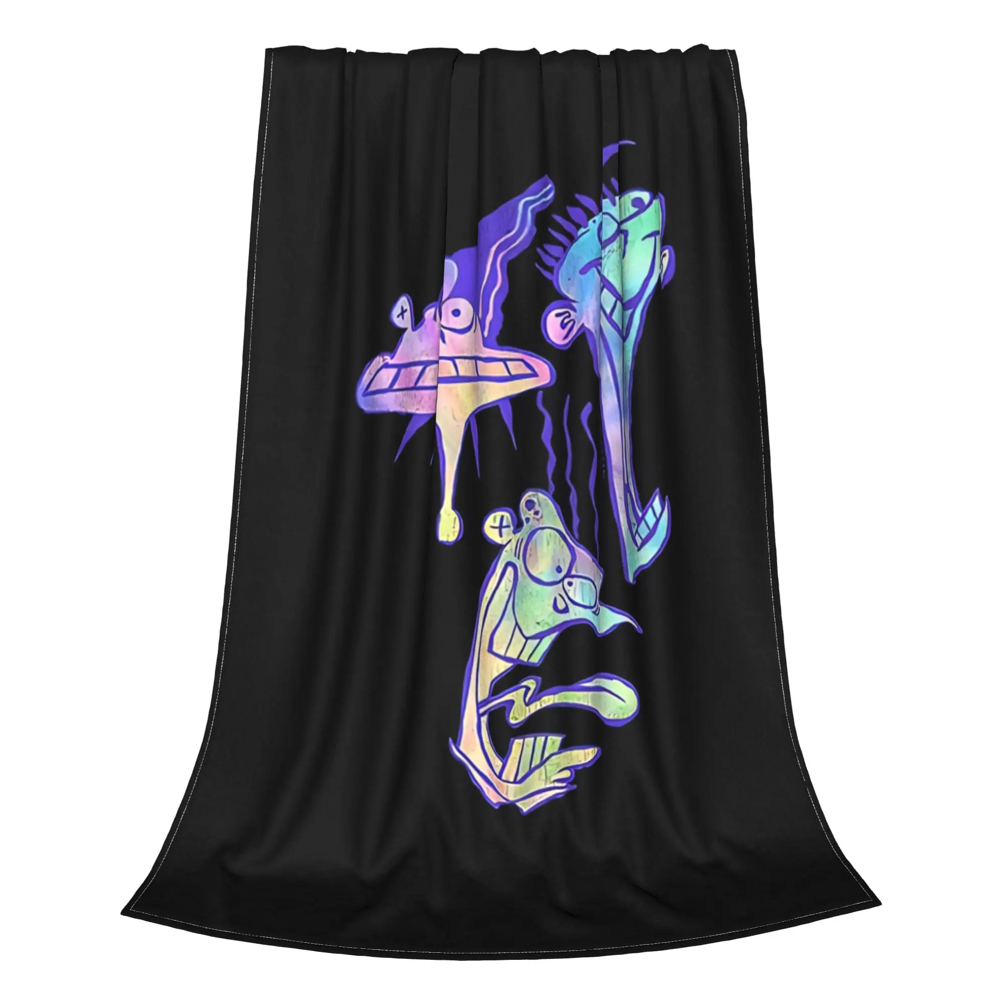 1PC funky graphic Ed  Edd  Eddy Home Room Decorations Winter Blankets For Adults Bedding Home Interior Sofa Knee