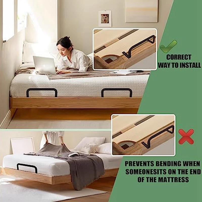 Bouchon coulissant pour matelas, barre de retenue en métal pour lits réglables, empêche le matelas de glisser, durable, facile à installer, 2 pièces