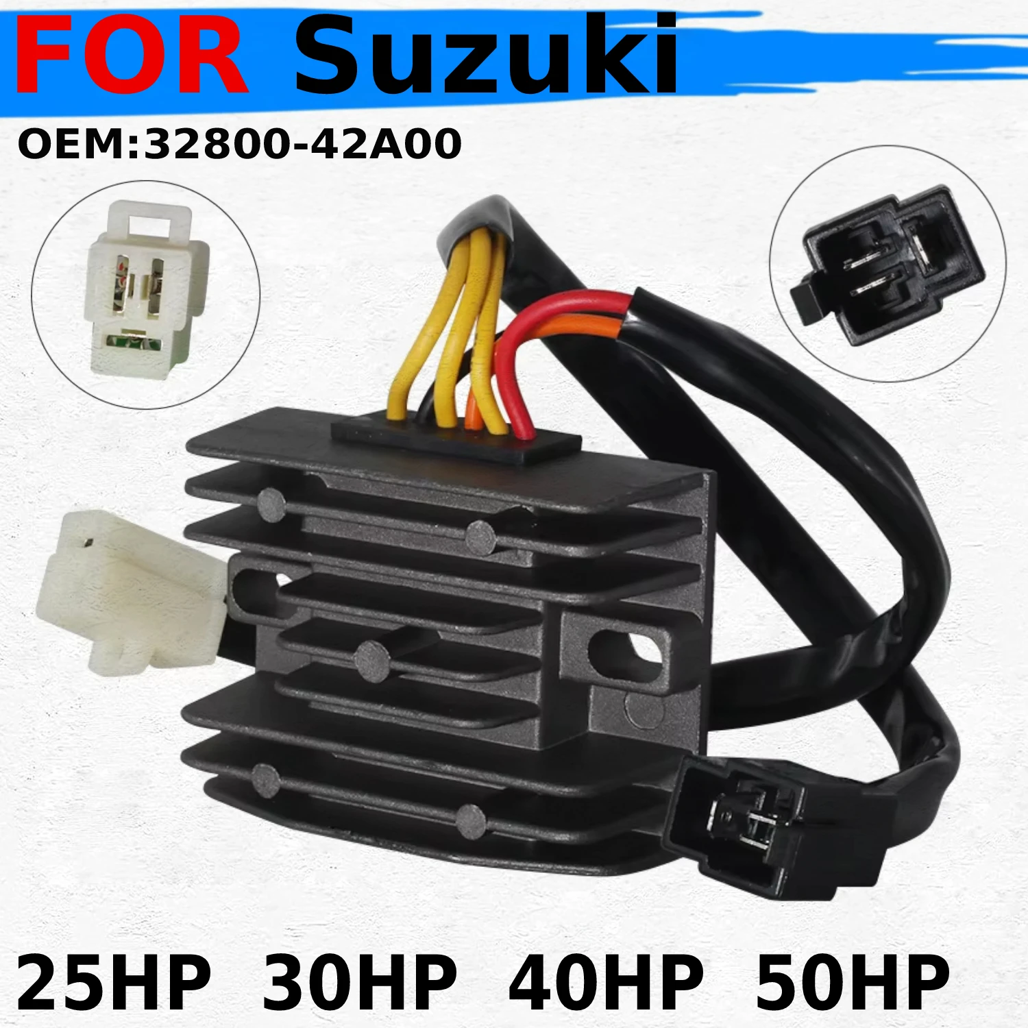 

Motorcycle Voltage Regulator Rectifier For Suzuki DR125 1985-1988 / DR200 1986-1991 / SP200 1986-1988 OEM:32800-42A00 Parts
