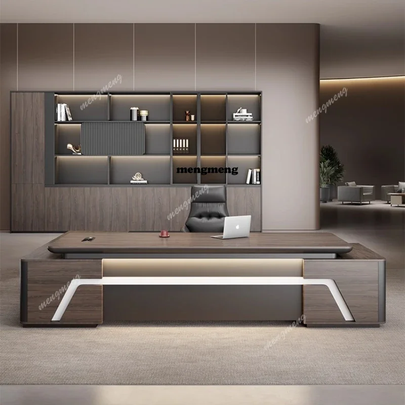 

Best seller Light luxury boss office desk and chair combination simple modern president desk leadership office furniture manager