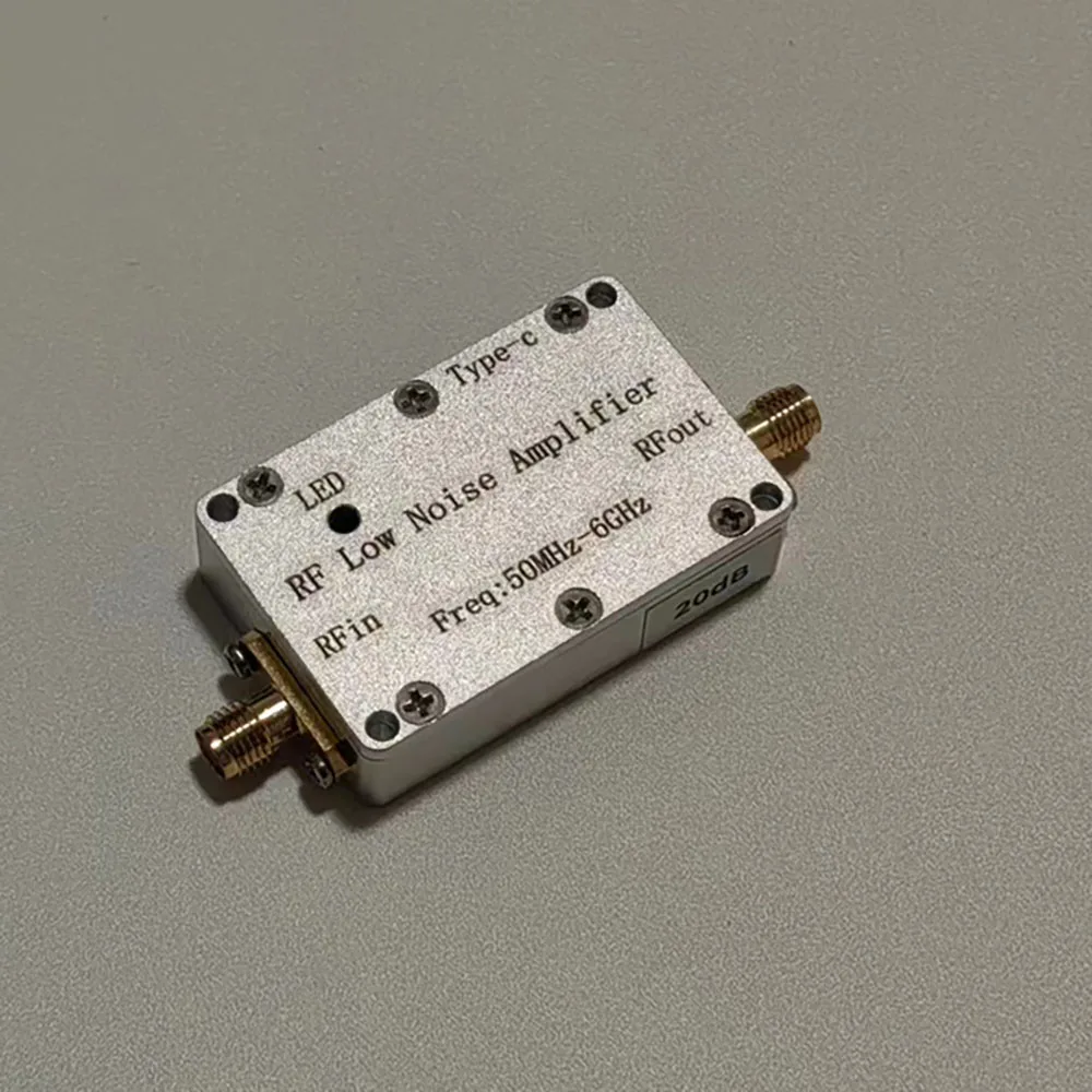 Imagem -05 - Amplificação de Sinal Rádio fm 20db 30db Lna Tipo-c Vhf Uhf s l Banda 50m Amplificador rf de Baixo Ruído com Sistema Receptor de Energia Usb 6ghz