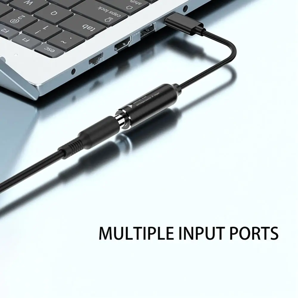 PD 65W Type-C To DC Jack Charging Cable PD Output DC Input DC To Type-C Charging Cable Automatic Recognition Transfer Files