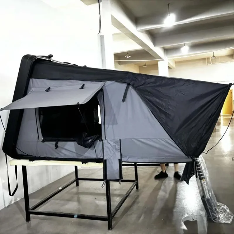 

Deren High QualityWILD CLOUD Summer Season Cotton Hard Aluminum Roof Tent Side Opening Top Tent s