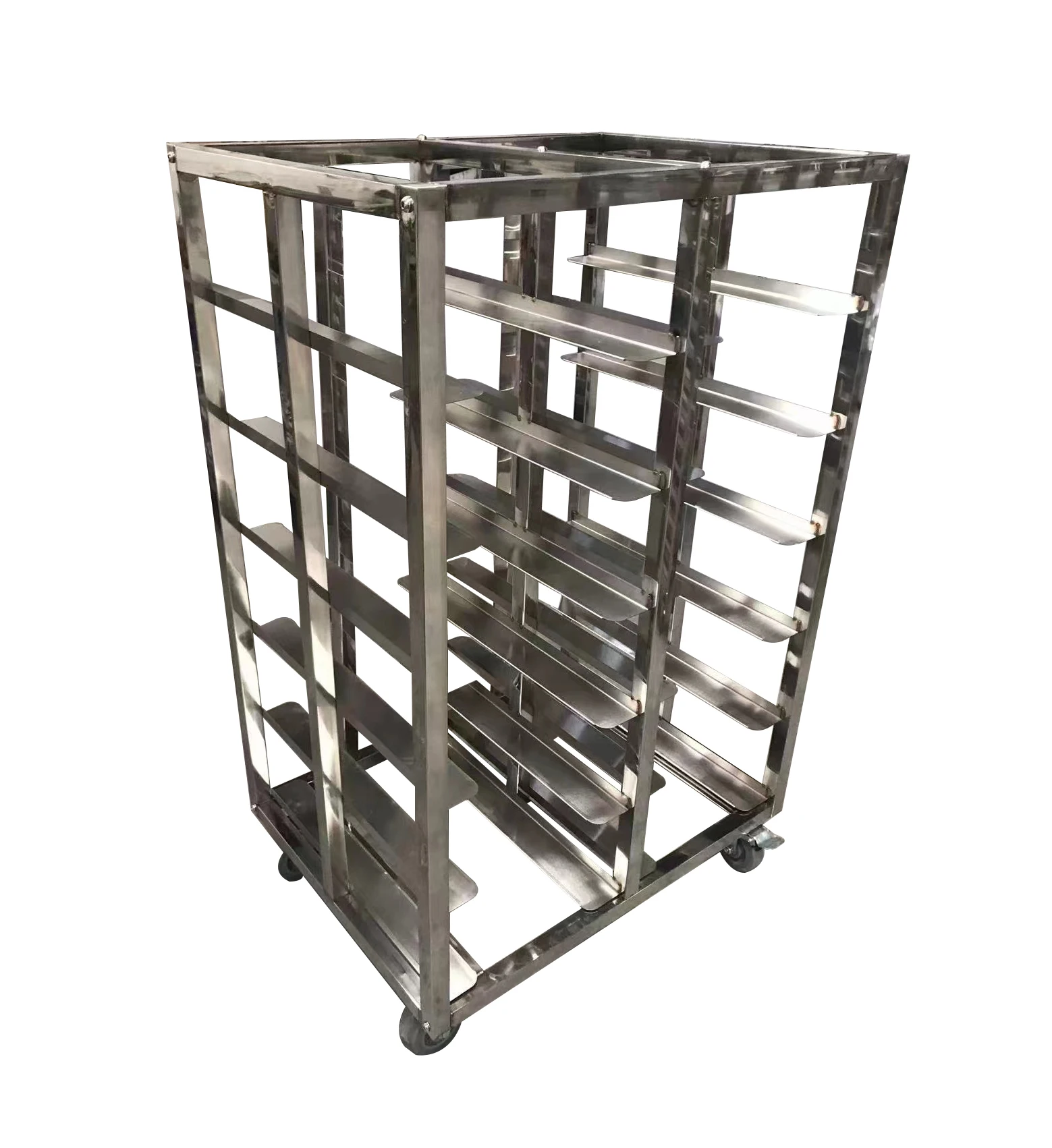 Assembled Stainless Steel 201/304/316 Tray Trolley Bread Cooling Cart Knock Down Customized