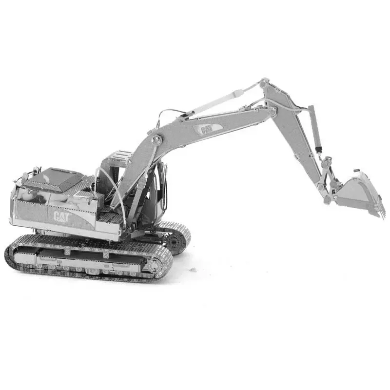 Excavator Stainless Steel DIY Assembled 3D Glue‑free Metal Puzzle 3D Metal Jigsaw Puzzle DIY Assembly Craft Kit