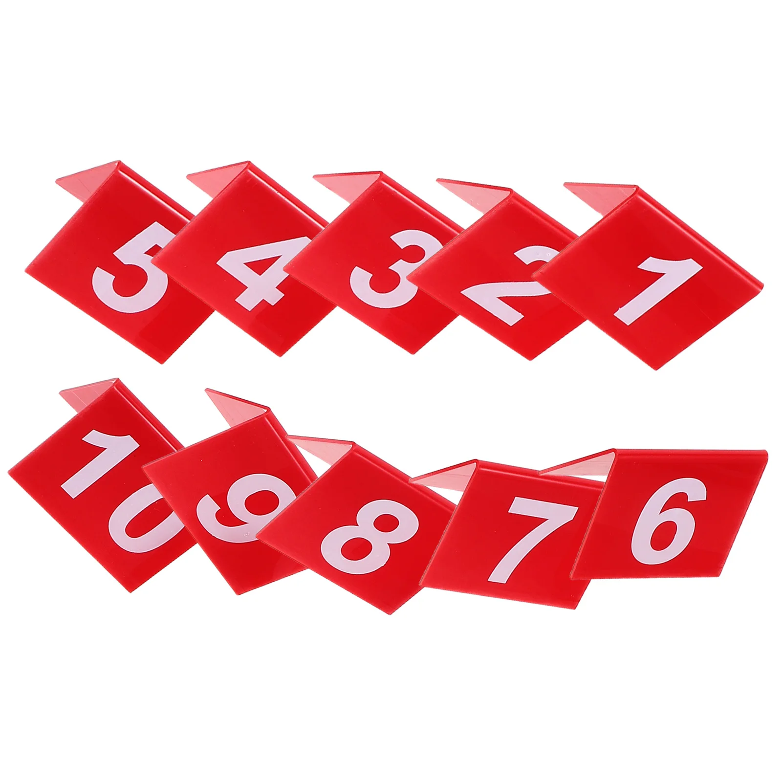 

10Pcs Clear Acrylic Table Numbers Double Sided Numbered Cards for Wedding Party Restaurant Office Hotel Table Signs