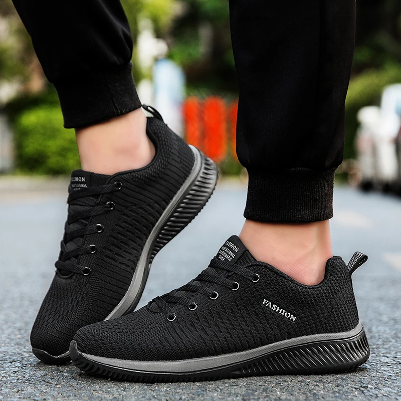 Men Running Sneakers Lightweight Walking Sport Shoes Classical Mesh Breathable Casual Shoes Male Fashion Sneaker Men