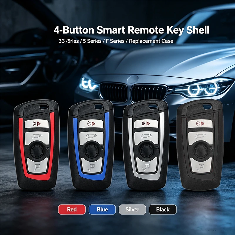 4 Button 3 5 Series Remote Control Car Key Fob Shell Case With Blank Blade For BMW F30 F31 F34 F35 F80 F10 F11 F07 F18 F10