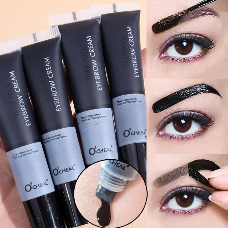 Long-Lasting Waterproof Eyebrow Gel - Semi-Permanent Tattoo Tint for Enhanced Color and Definition - Korean Makeup Cosmetic