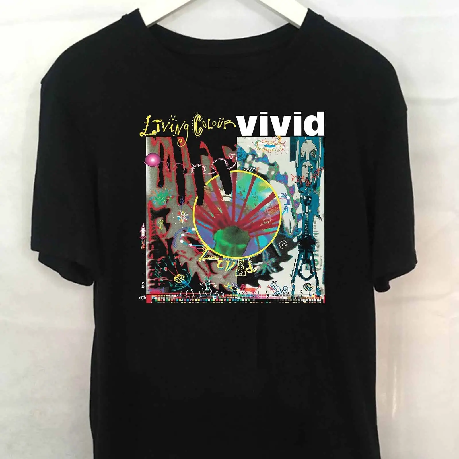 Living Colour Band Legend Vivid Album TShirt Black Unisex S-2345XL HB359