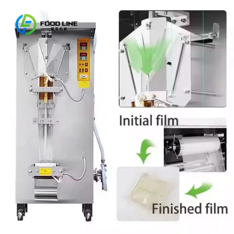 Customized High Accuracy Automatic Pouch Packing Machine for Pure Water Juice Beverage Sachet Filling Sealing Electric Desktop