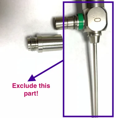 Stryker endoscope connector storze laprascopy olympus and Dyonics fiber interface parts as stainless steel