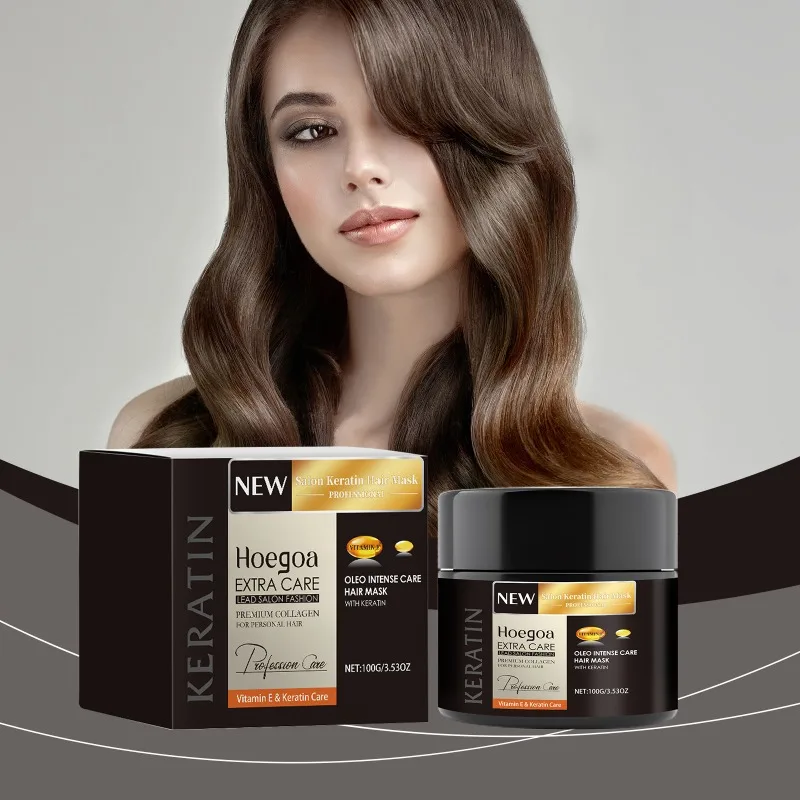 

Кератиновая маска для волос Питает восстанавливает пасту волос повышает естественный объем, повышает разглаживание и блеск волос.