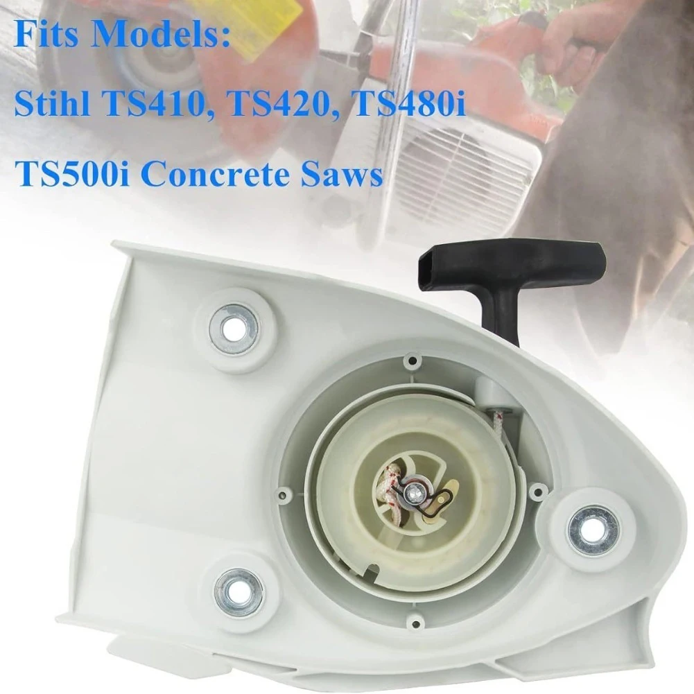 For SL TS410 TS420 TS480i TS500i Compatible Recoil Starter 4238-190-0300 with 2 Meter Pull Cord for Cut-Off Saws