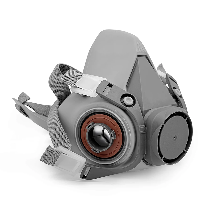 방진 안개 6200 하프 페이스 마스크 세트, 산업용 하프 페이스 페인팅 스프레이 호흡기, 2091/6001 시리즈 필터 마스크에 적합 