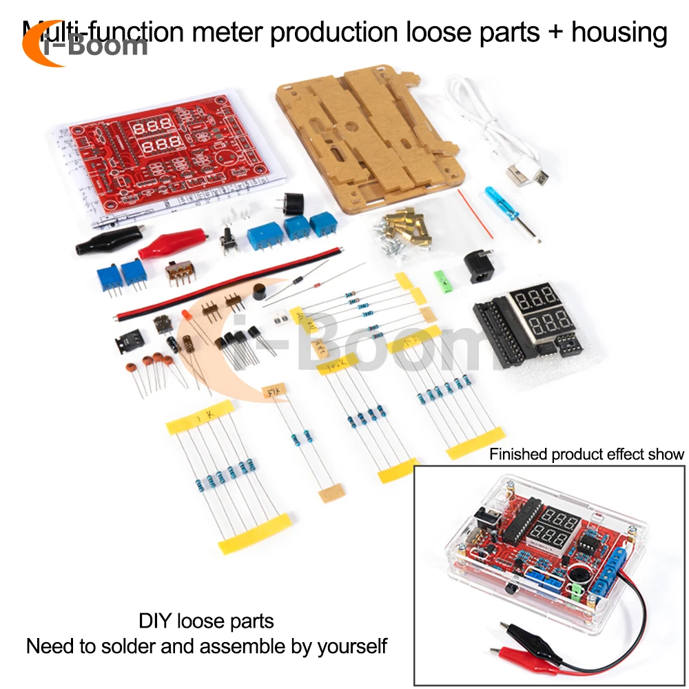 Wielofunkcyjny miernik prądu do wykrywania temperatury sygnał PWM Generator lutowania elektroniczny zestaw zrób to sam plansz do ćwiczeń