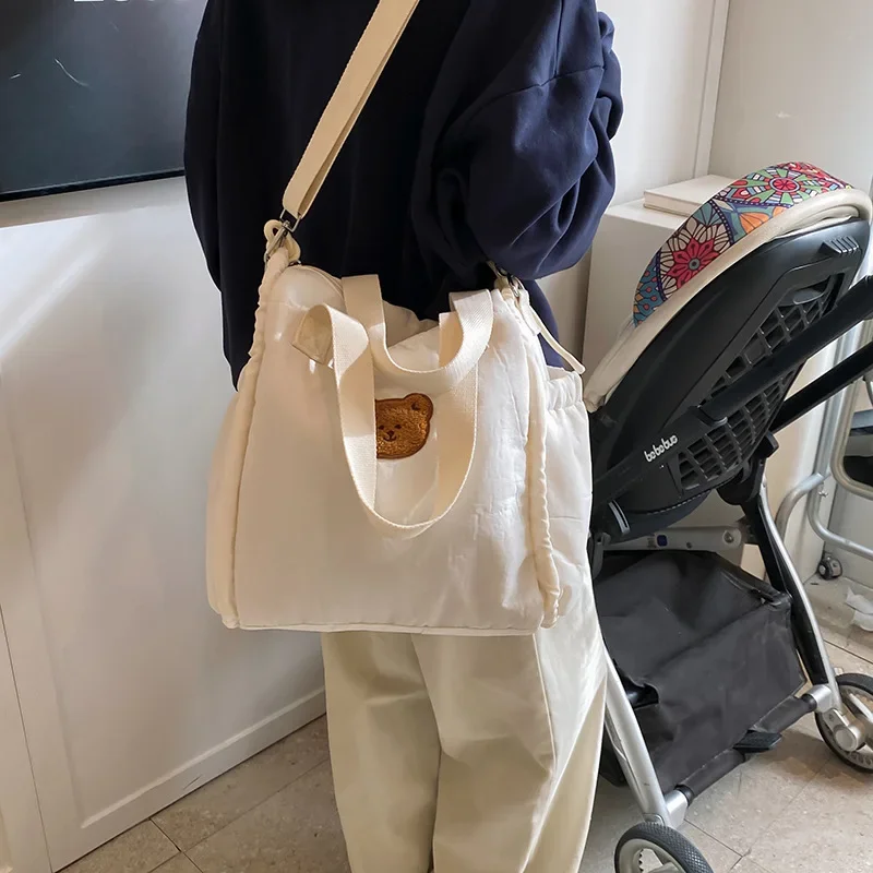 

Versatile embroidered mommy bag mommy outdoor storage bag handbag