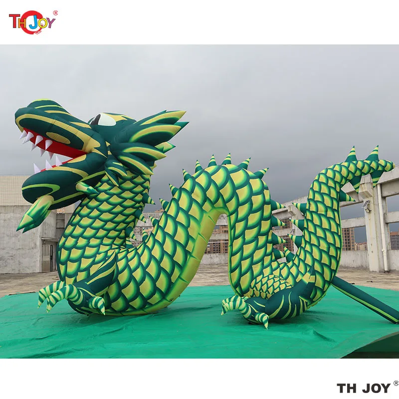 Drago cinese gonfiabile gigante lungo 6m del drago Airblow per la festa all'aperto di evento di capodanno di malesia