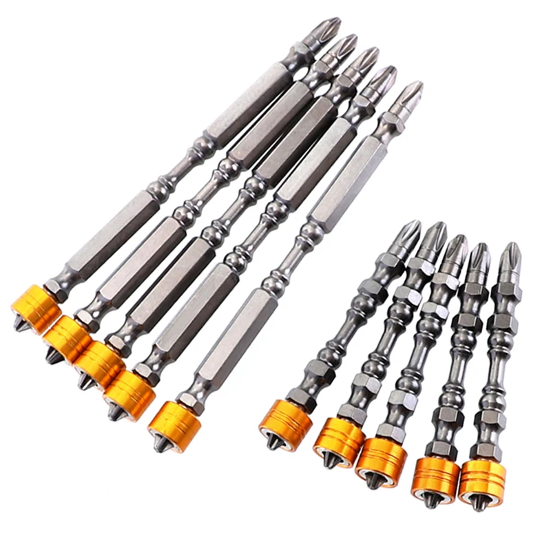 NEW 10pcs 65mm/110mm Screwdriver Bit Set Phillips Head PH2 Magnetic Bits 1/4\'\' Hex Shank D1 Steel For Electric Screw Driver