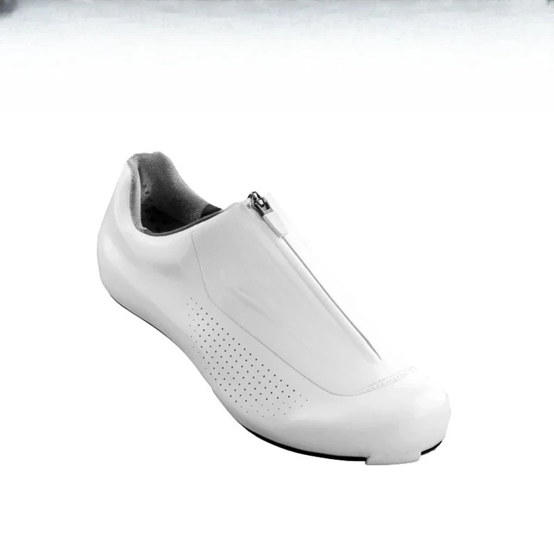 Road bike pneumatic lock shoes carbon fiber ultralight competition cycling shoes