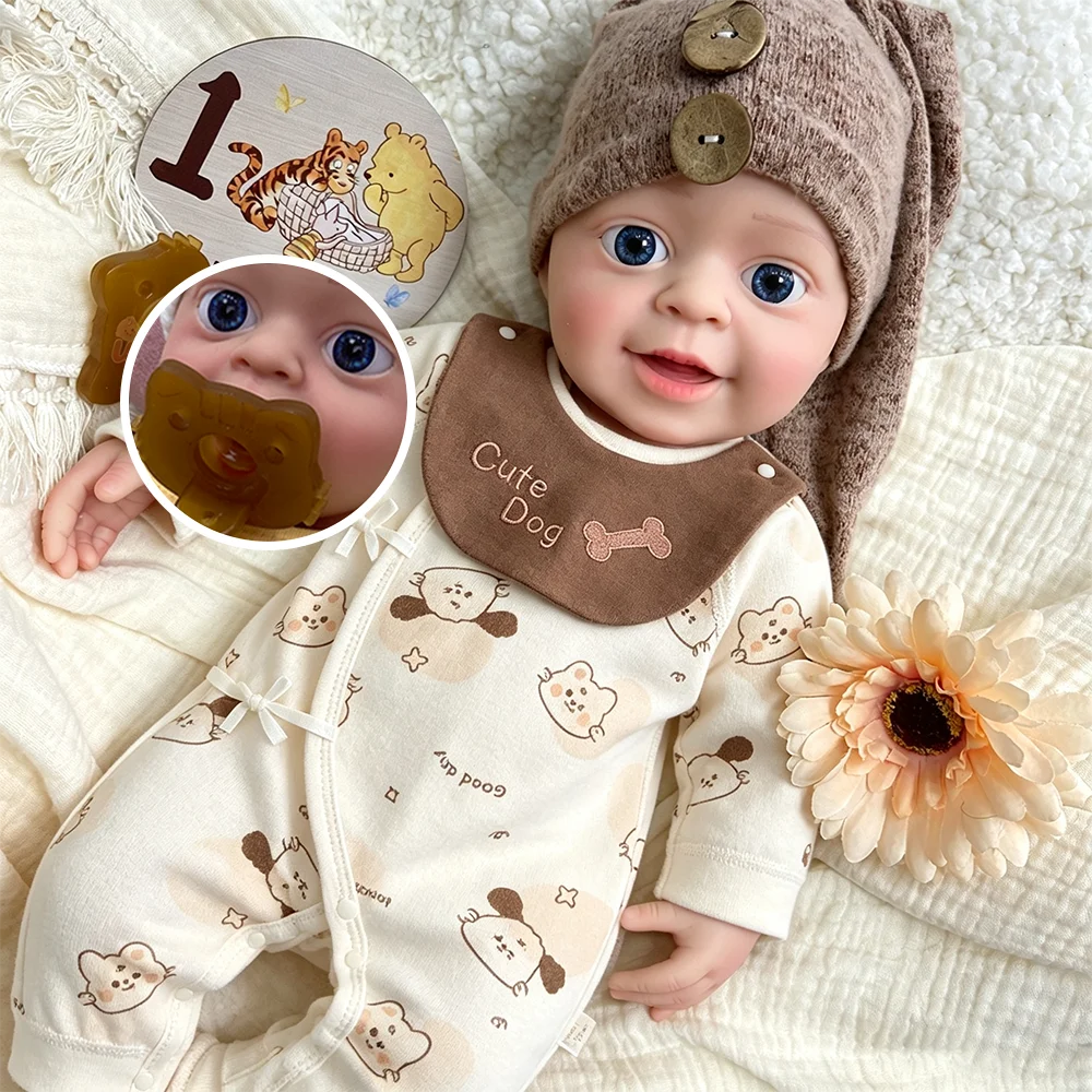 Skincare Newborn - 18인치 리얼 터치 실리콘 리본 인형,