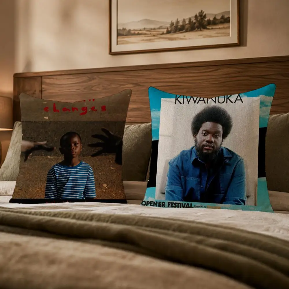 Pop Singer M-Michael KiwanukaS Cushion Cover Ultra Soft Throw Pillow Cover Skin Friendly for Sofa Bed Home Decor Gift