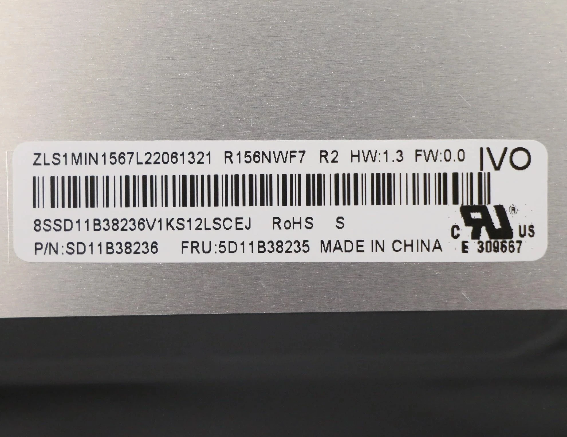 For Ideapad 5-15ITL05 R156NWF7 R2 NV156FHM-T07 V8.0 Touch Screen 15.6Inch 40Pins LCD Display 5D10W69931 5D10W69930 5D11B38235